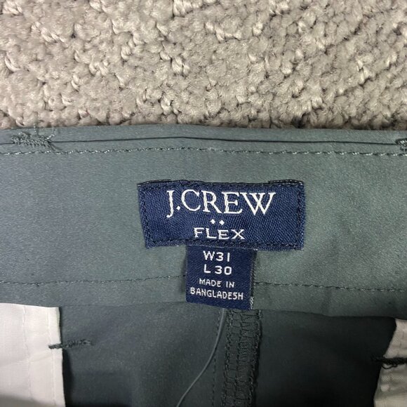 J. CREW Tech Pants Men's 31 x 30 Fits 33.5 x 29.5 Slim Fit Gray Chino Flex AA712 - Picture 9 of 15